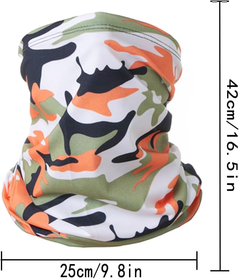 PuddingStation 6 Pieces Summer Face Cover Scarf Mens Neck Gaiter For Men Women UV Protection Face Breathable Sun Protection Cycling Running - Image 2
